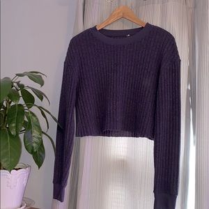 🌿 2/$15 | purple crop sweater
